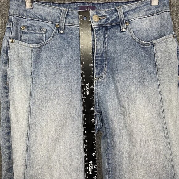 NYDJ Jeans Womens 6 Blue Legging Light Wash Cotton Stretch Blend Mid Rise Denim - Picture 7 of 16